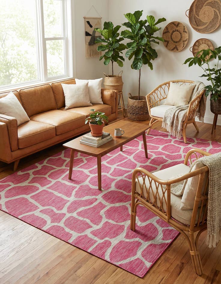 Detail image of 7' x 10'  Washable Safari Indoor / Outdoor Rug