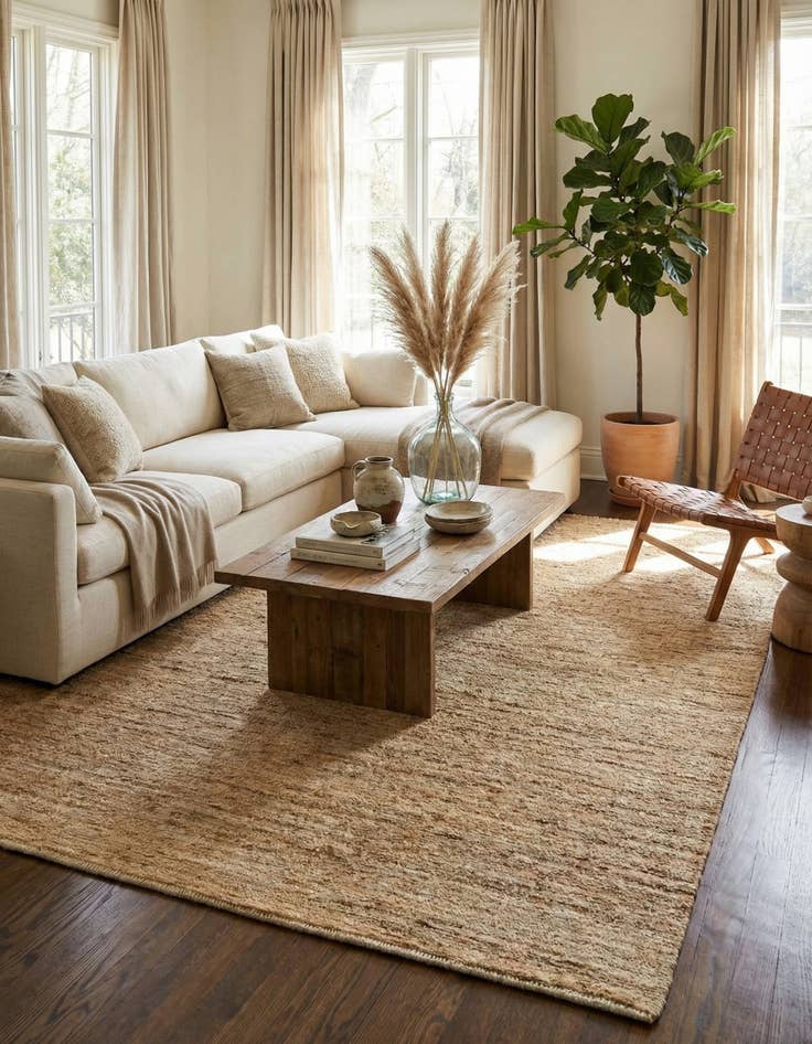 Detail image of 9' 1 x 11' 9  Hand Knotted Darya Wool Rug