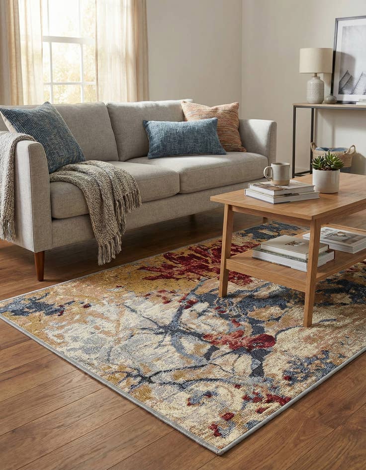 Detail image of  2' x 3'  Washable Modern Indoor / Outdoor Rug