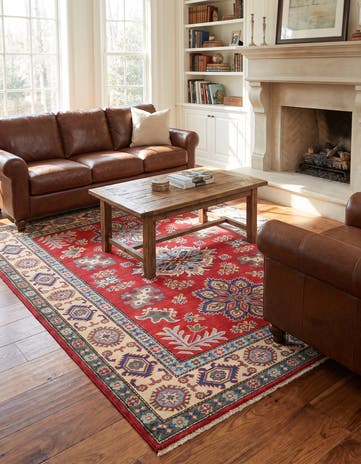 5' x 6' 9 Hand Knotted Kazak Rug