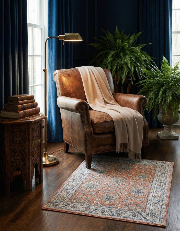 Detail image of 1' 4 x 1' 4 Nyla Sample Rug