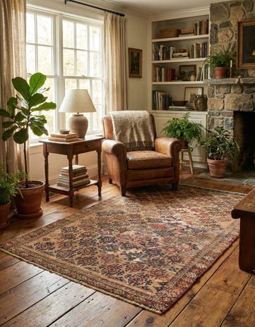 3' 1 x 5' 5 Hand Knotted Ultra Vintage Persian Wool Rug