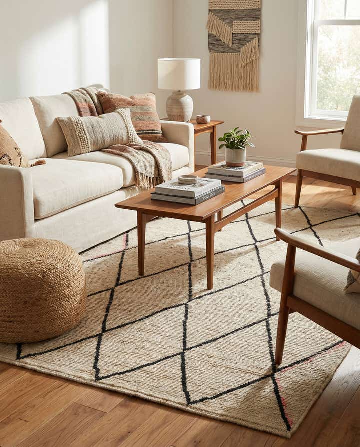 5' 3 x 8' 3 Hand Knotted Moroccan Wool Rug