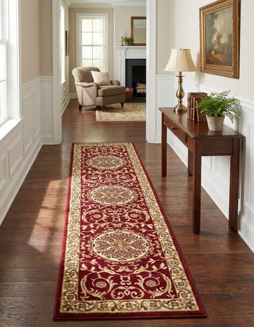 Red Chateau Runner Rug