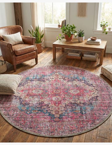 Washable Mangata Round Rug