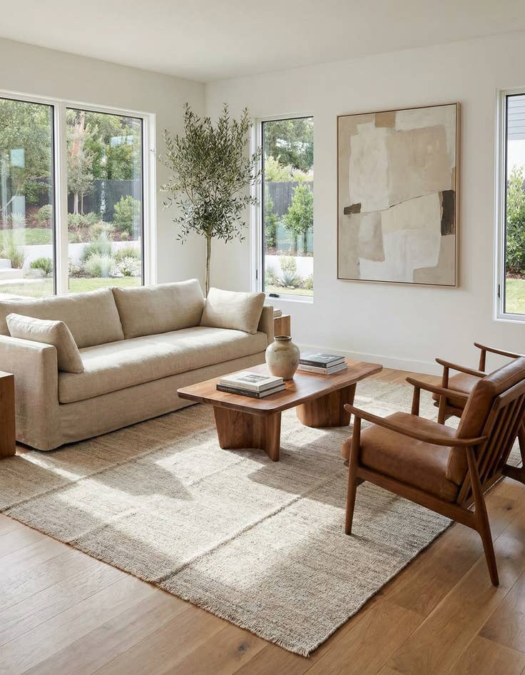 Detail image of 8' 3 x 9' 4  Hand Woven Kilim Modern Wool Rug