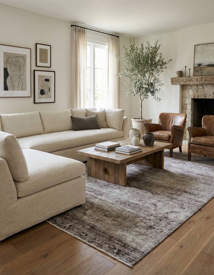 Detail image of 6' 5 x 11' 5  Hand Knotted Ultra Vintage Persian Wool Rug