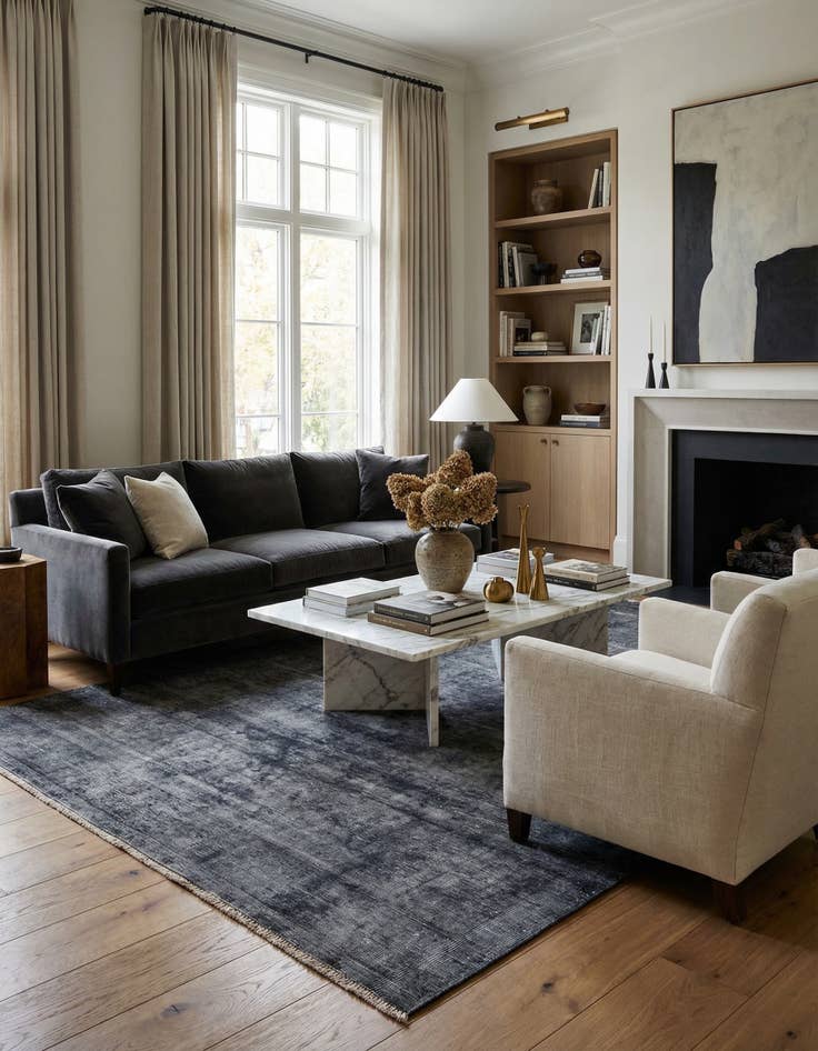 Detail image of 6' 2 x 9' 4  Hand Knotted Ultra Vintage Persian Wool Rug