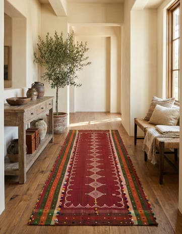 4' 1 x 12' 9 Jajim Runner Rug