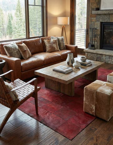5' 1 x 8' Cowhide Rug