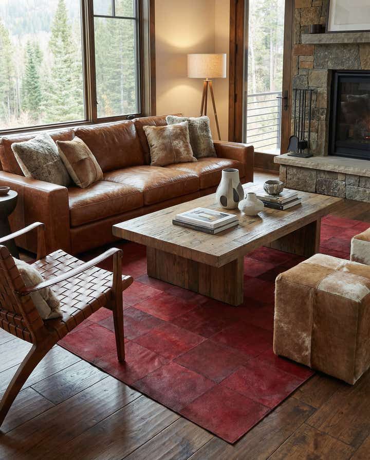5' 1 x 8' Cowhide Rug