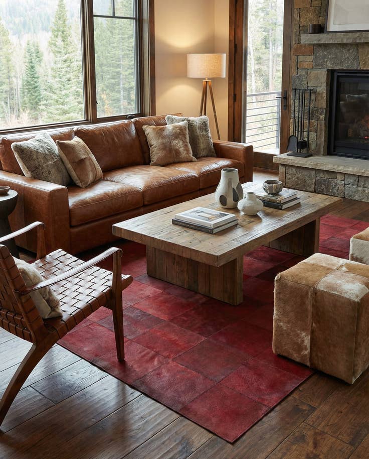 Detail image of 5' 1 x 8' Cowhide Rug