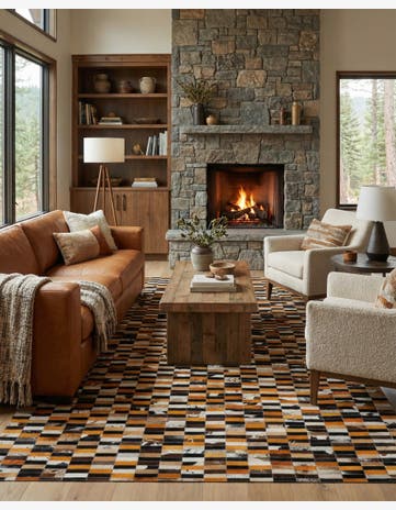 5' x 8' Cowhide - Patchwork Rug
