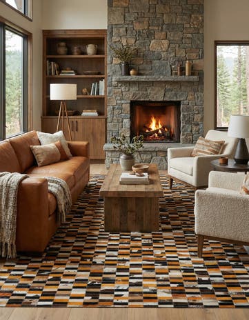 5' x 8' Cowhide - Patchwork Rug