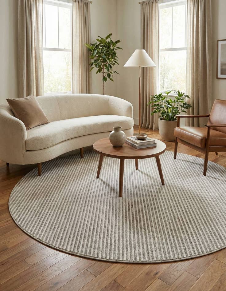 Detail image of 10' x 10'  Washable Sabrina Soto Indoor / Outdoor Round Rug