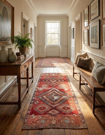 3' 3 x 6' 9 Hand Knotted Ultra Vintage Persian Wool Runner Rug