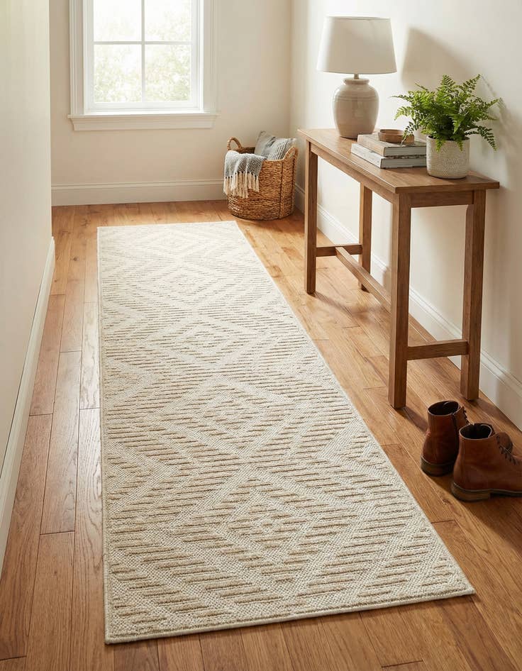 Detail image of 2' x 8' Easy-Clean Sabrina Soto Indoor / Outdoor Runner Rug