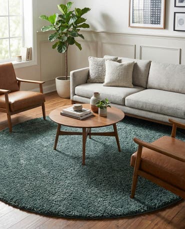  10' x 10' Jill Zarin Shaggy Chic Round Rug