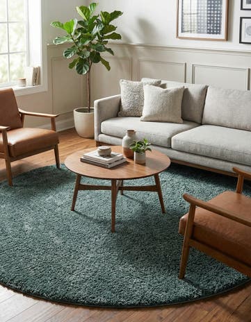 10' x 10' Jill Zarin Shaggy Chic Round Rug