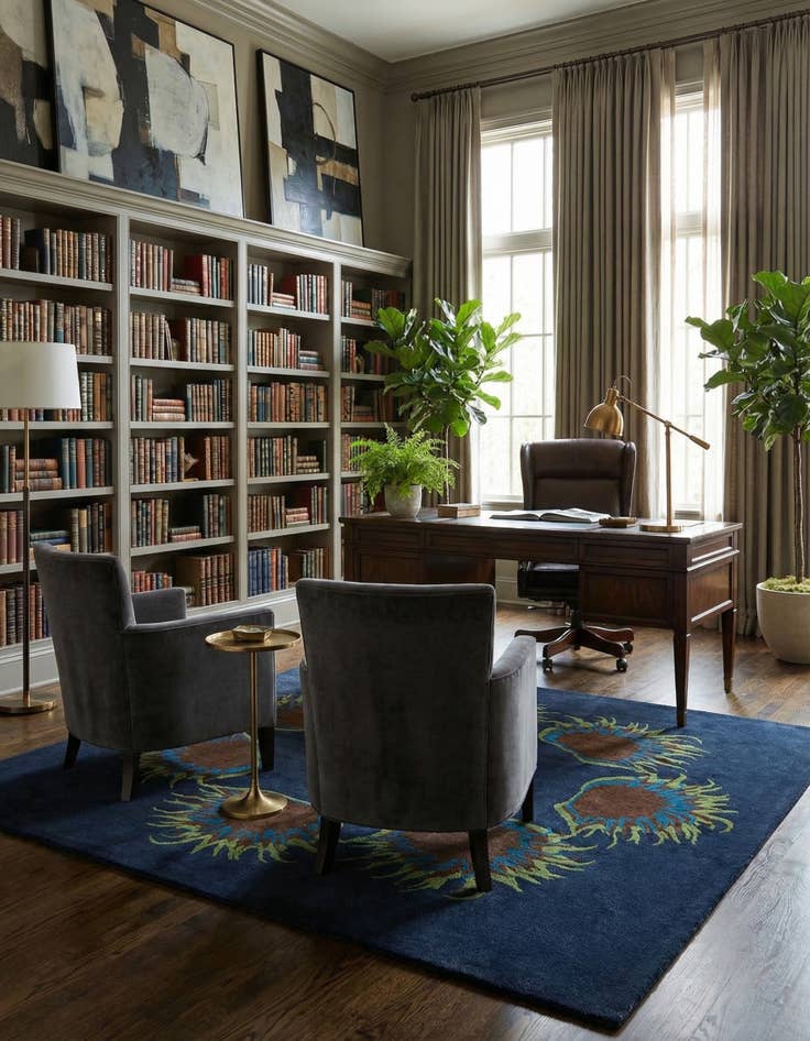 Detail image of 7' 7 x 7' 7 Luna Square Rug