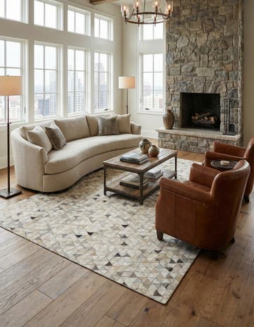 5' x 8' Cowhide - Patchwork Rug