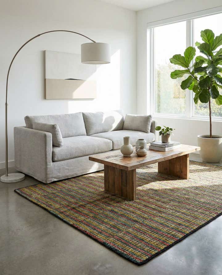 5' 4 x 8' Hand Knotted Darya Wool Rug