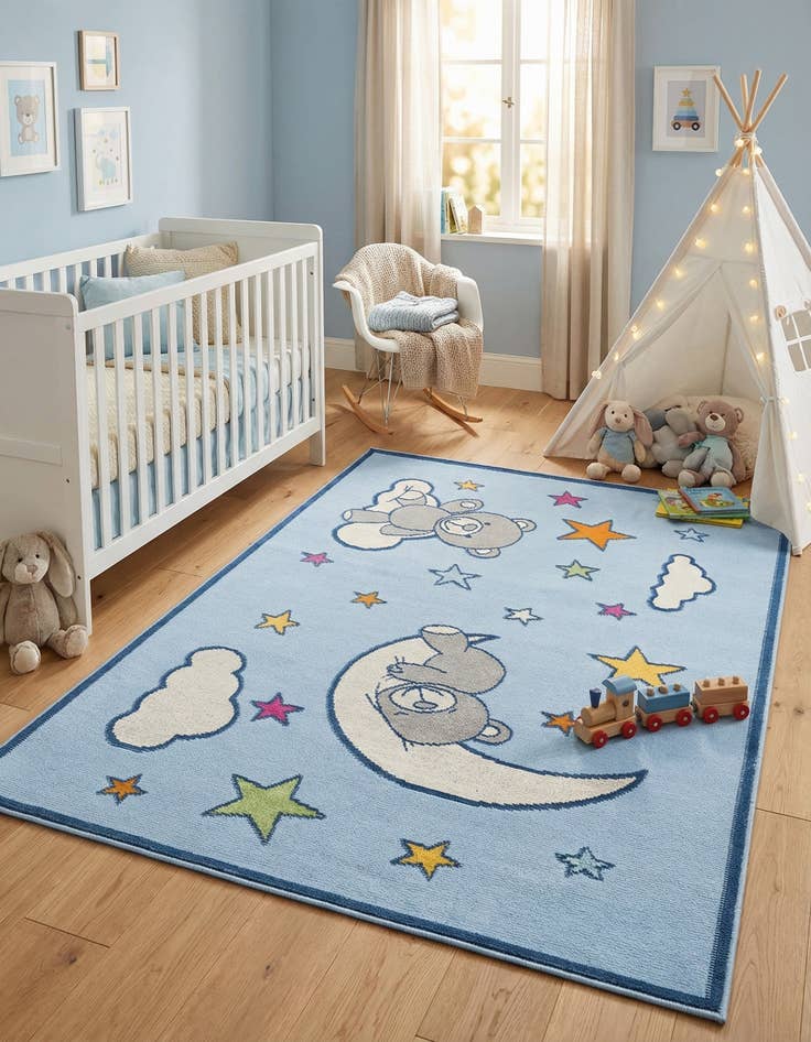 Detail image of  5' 3 x 7' 7  Washable  Indoor / Outdoor Rug