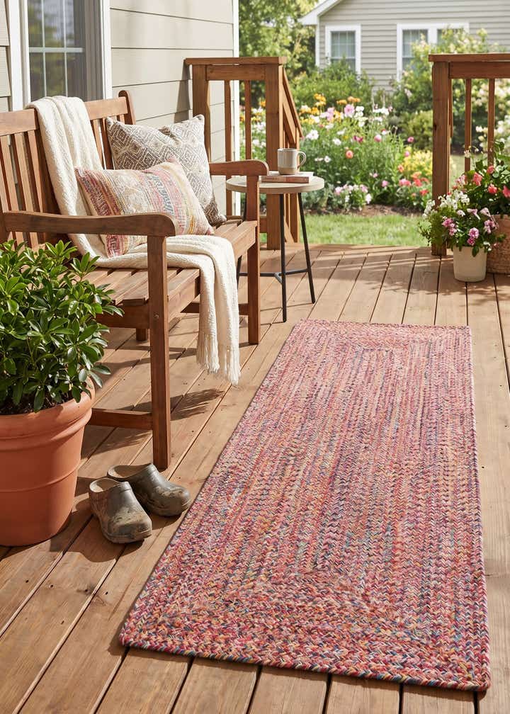 2' x 6' 1 Easy-Clean Eco Verse Washable Indoor / Outdoor Runner Rug