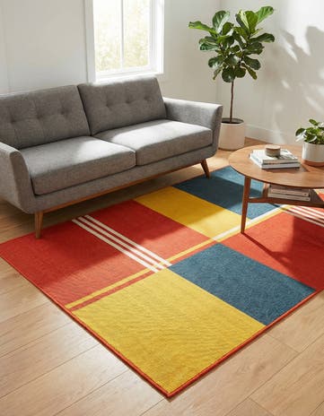 4' x 6' Easy-Clean Modern Indoor / Outdoor Rug