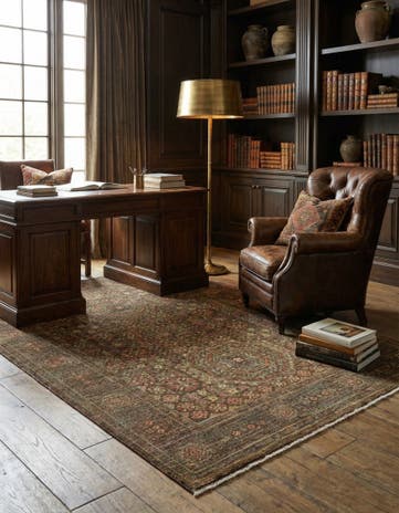 4' 11 x 6' 5 Hand Knotted Amina Wool Rug