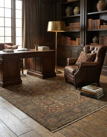4' 11 x 6' 5 Hand Knotted Amina Wool Rug