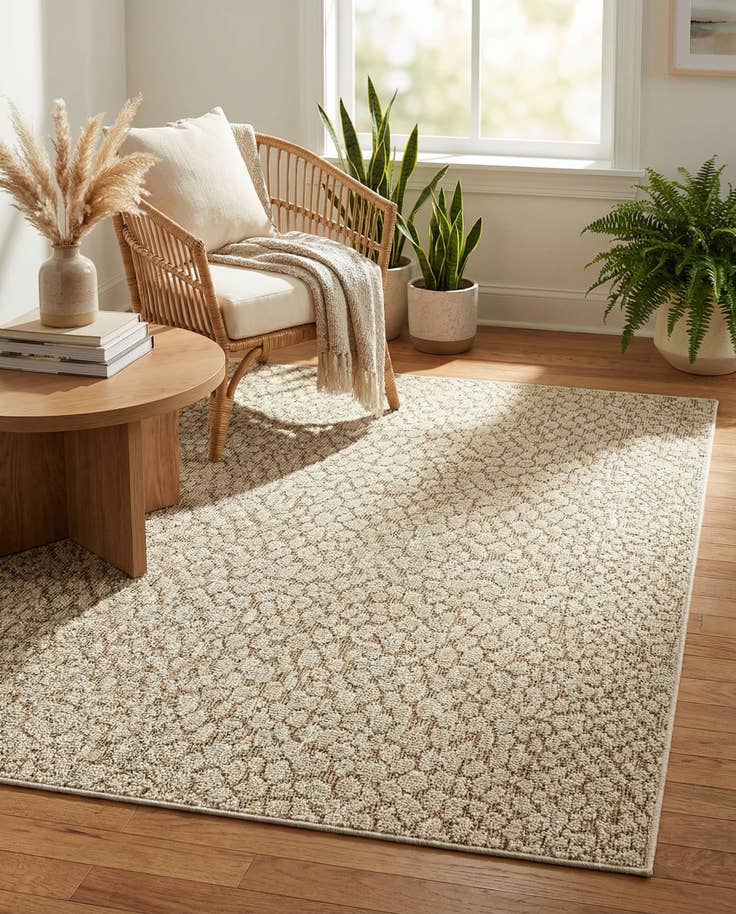 Detail image of 4' 1 x 6' 1 Easy-Clean Safari Indoor / Outdoor Rug