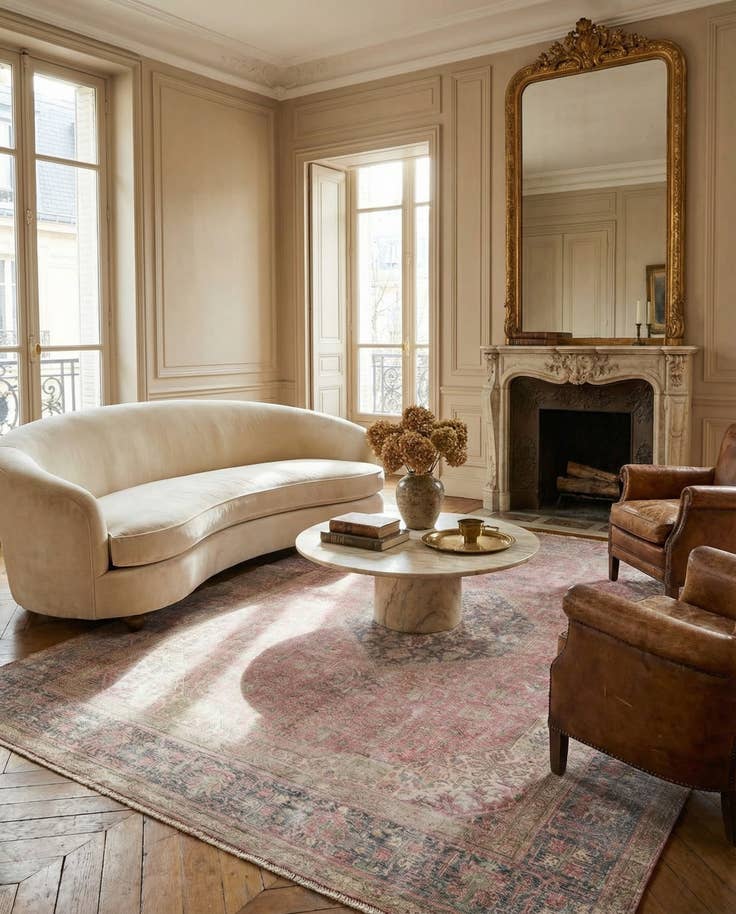 Detail image of 9' 10 x 12' 7 Hand Knotted Ultra Vintage Persian Wool Rug