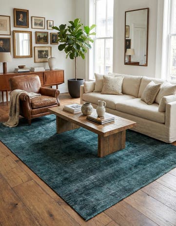 4' 5 x 6' 6 Hand Knotted Ultra Vintage Persian Wool Rug