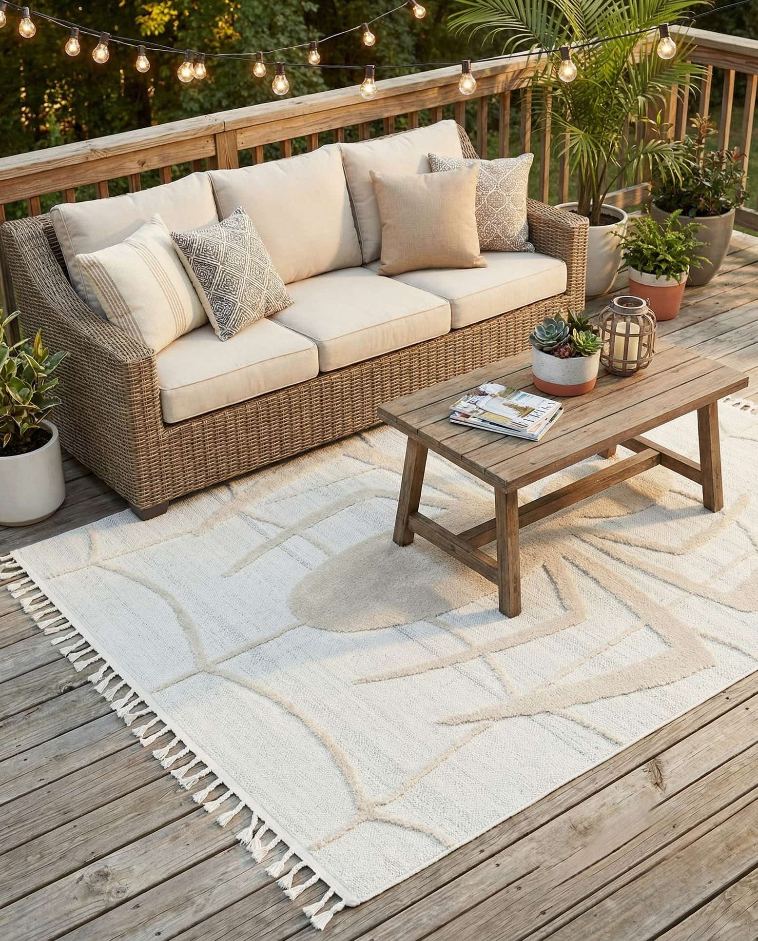 5' x 7' 7 Easy-Clean Indoor / Outdoor Rug