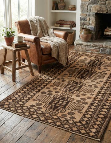3' 5 x 6' 3 Hand Knotted Ultra Vintage Persian Wool Rug