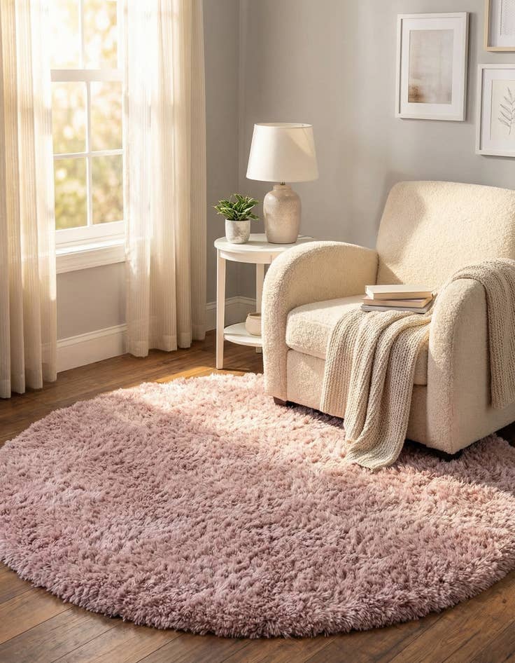 Detail image of  5' x 5' Infinity Shag Round Rug