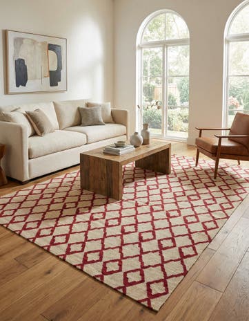 7' x 9' 6 Hand Woven Kilim Modern Wool Rug