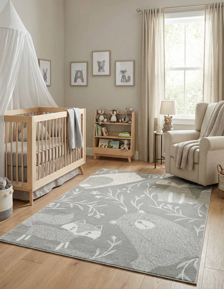 Detail image of 7' 10 x 11' Whimsy Kids Rug