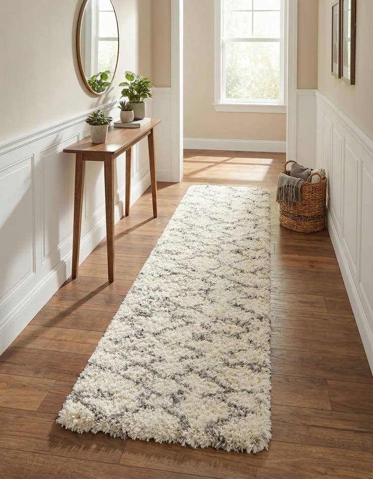 Detail image of  2' 7 x 10' Infinity Shag Runner Rug