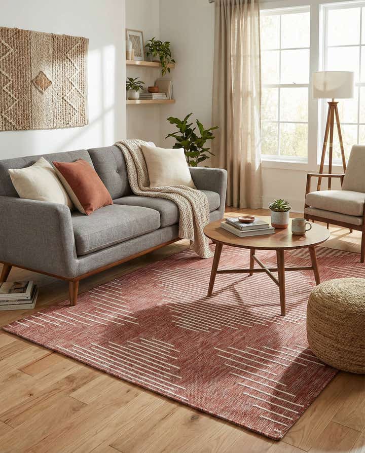 4' x 6' Easy-Clean Modern Indoor / Outdoor Rug