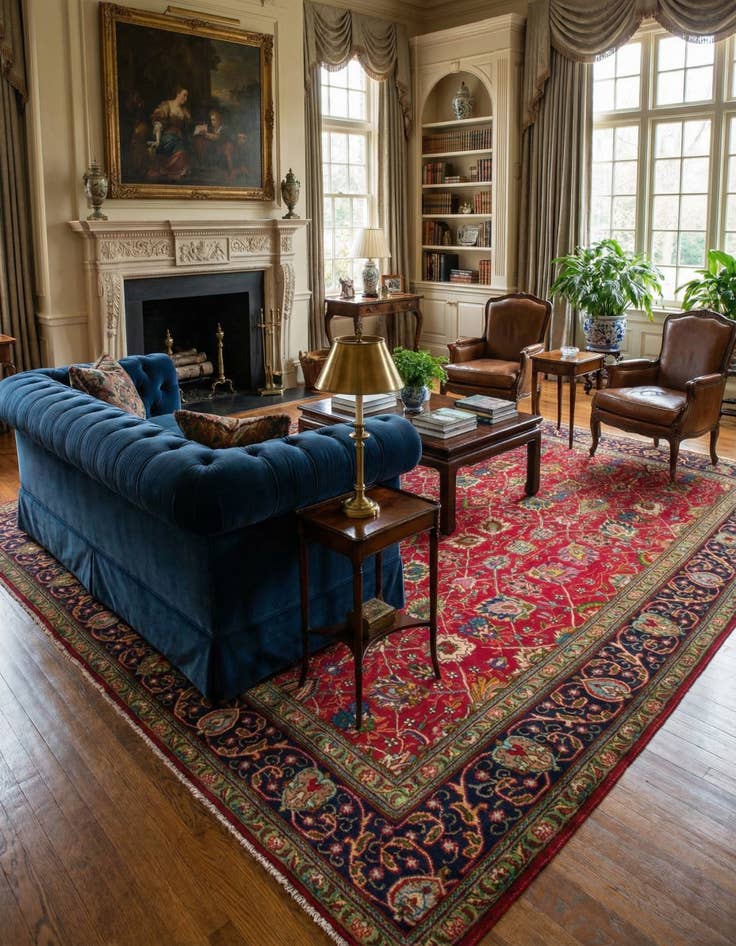 Detail image of  9' 4 x 12' 6 Tabriz Wool Rug