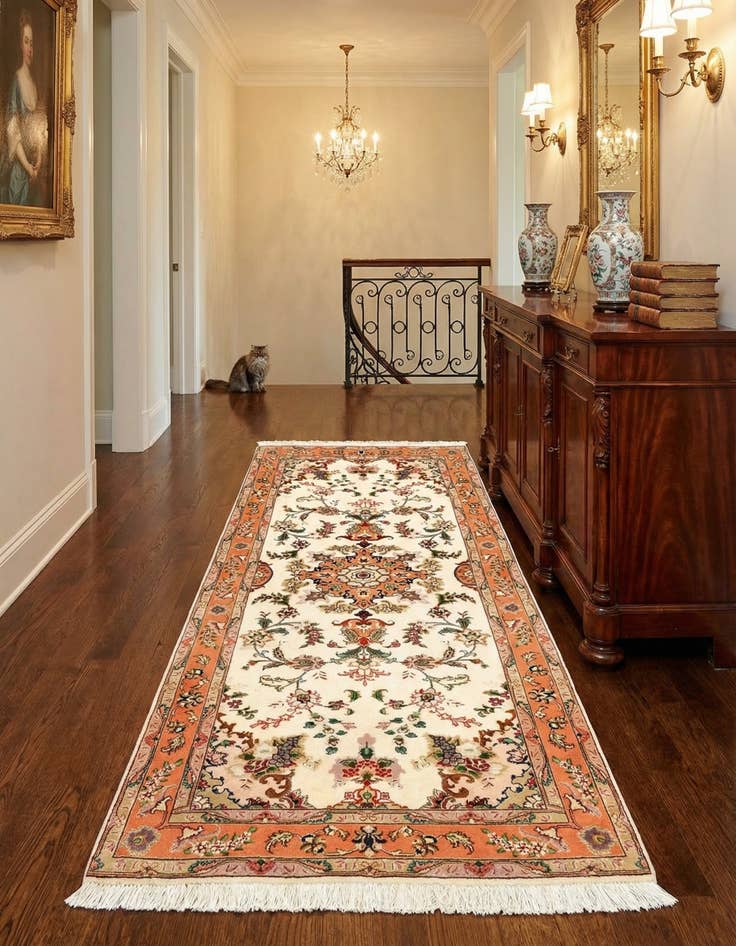 Detail image of  2' 7 x 6' 7 Tabriz Runner Rug