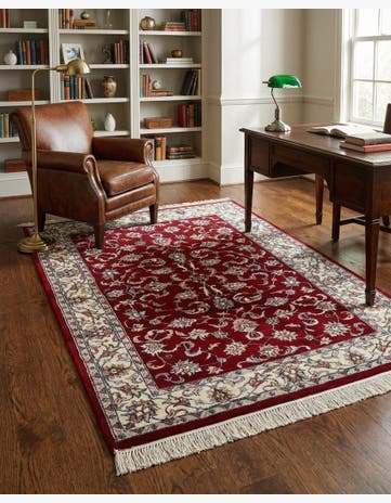 4' x 6' Hand Knotted Jaipur Agra Wool Rug