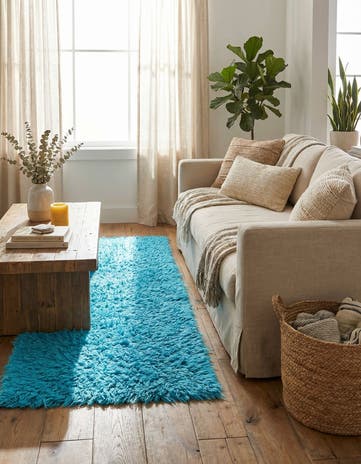 2' 6 x 7' Hand Knotted Moroccan Wool Runner Rug