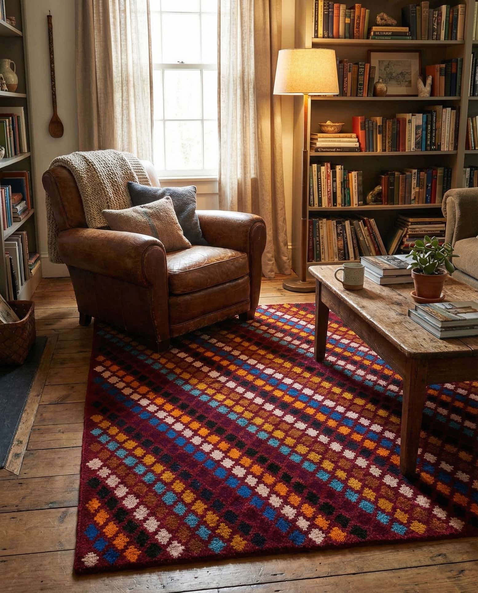 5' 3 x 6' 4 Hand Knotted Balouch Wool Rug