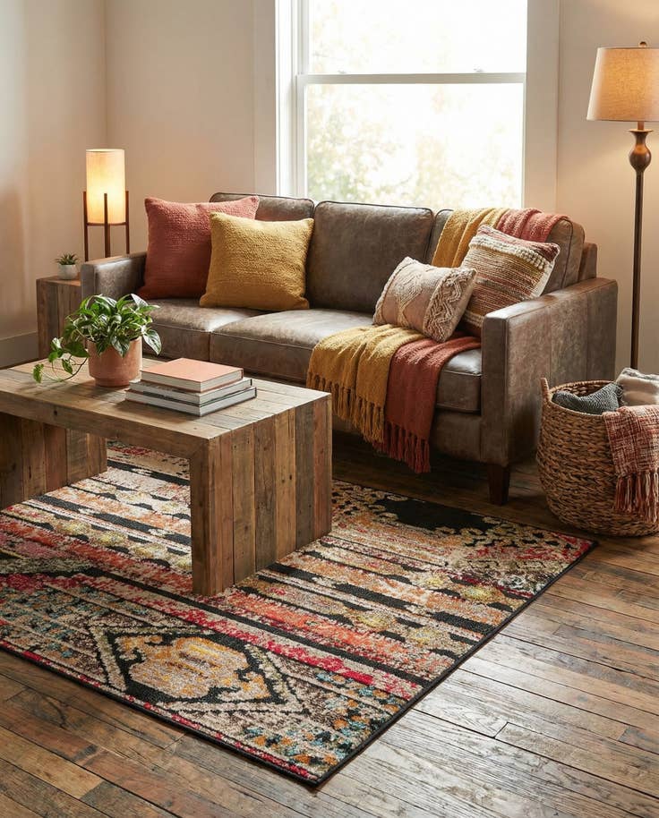 Detail image of 4' x 6' Easy-Clean Casablanca Indoor / Outdoor Rug