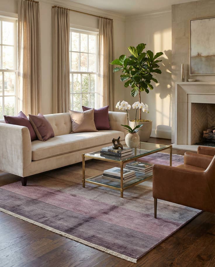 Detail image of 6' 7 x 9' 10 Hand Knotted Darya Wool Rug
