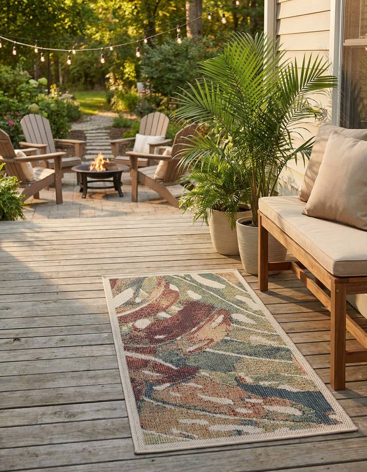 Detail image of 2' x 4'  Washable Baja Indoor / Outdoor Runner Rug