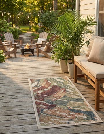 2' x 4' Easy-Clean Baja Indoor / Outdoor Runner Rug